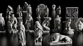 20尊人物雕刻 浮雕 动物雕刻 狮子雕刻 20 person sculptures relief animal sculpture lion sculpture