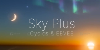 Sky Plus – 适用于Cycles与Eevee的程序化写实天空与大气系统  Sky Plus – Procedural, Realistic Skies & Atmosphere For Cycles & Eevee