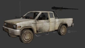 中东机枪皮卡 - Civ 3D model-83