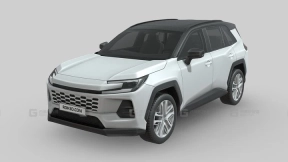 低多边形人物与2026款丰田RAV4 - Low Poly People - Toyota RAV4 2026