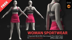 女士运动背心短裙服装