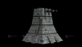涡轮激光炮塔 Турболазерная башня 3D model-16