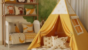 场景-猴子帐篷卧室 - Scene- Bedroom Monkey Tent