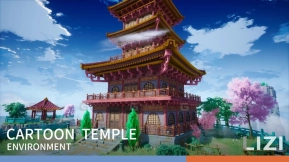 【UE】卡通风格化东方奇幻环境  Cartoon Stylized Oriental Fantasy Environment