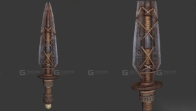 礼仪匕首 3D模型-18 - Ceremonial Dagger 3D model-18