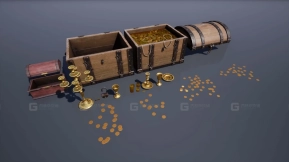 【UE】海盗黄金宝箱宝藏木箱 Pirates Gold