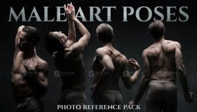 男性艺术姿势-艺术家照片参考包 664张JPEG图片 Male Art Poses- Photo reference pack for artists 664 JPEGs