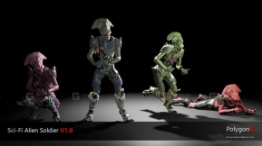 【UE】科幻外星士兵  Sci Fi Alien Soldier