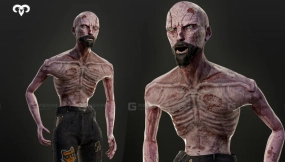 僵尸动画绑定模型  Zombie Animated Rigged