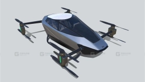 小鹏X2飞行汽车模型 EVTOL Xpeng X2 Flying car EVTOL