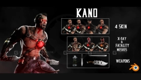 Kano 卡诺 真人快打X角色 Kano   Mortal Kombat X