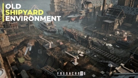 【UE】旧工业城市与船厂及工业室内场景（工业小镇）  Old Industrial City and Shipyard & Industrial Interiors (Industrial Town)