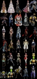 111个女性动漫角色模型Blender格式