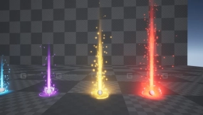 【UE】地面物品拾取特效包 Item Drop Vfx Set