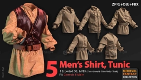 5+中世纪男士衬衫衣服上衣马甲