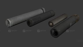 消音器 3D模型-67 Silencer 3D model-67