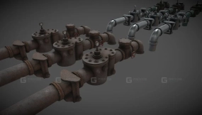 金属管道38MB三部分 Pipe metalic metal -38 MB - 3PART
