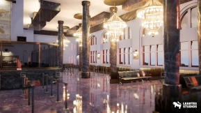 【UE】银行大楼  内部（银行大楼内部 银行大楼自动取款机 现金 货币）  Bank Building   Interior ( Bank Building Interior Bank Building Atm Cash Money )