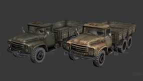 吉尔卡车 - Зил 3D model-191