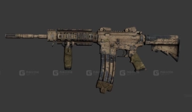 M4卡宾枪-M4 3D model