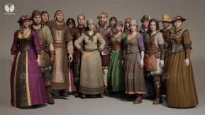 【UE】模块化中世纪NPC虚拟人男性与女性 Modular Medieval NPC - Metahuman - Male Female