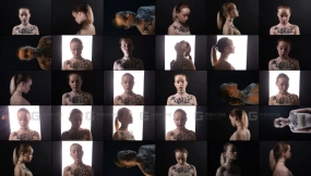 多角度女性头部光影参考素材 Multi-angle female head lighting reference materials