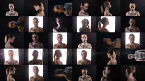 多角度女性头部光影参考素材 Multi-angle female head lighting reference materials