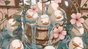 Blender卡通场景卡通风格2D风格 Blender Cartoon Scene Cartoon Style 2D Style