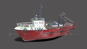 拖网渔船PBR Fishing Trawler PBR