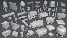 40+建筑屋顶设备合集3  Building Roof Collection - 3 - 40 pieces