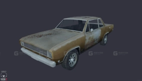 1972款普利茅斯Valiant“Valorous” - 1972 Plymouth Valiant 'Valorous' 3D model-60
