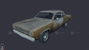 1972款普利茅斯Valiant“Valorous” - 1972 Plymouth Valiant 'Valorous' 3D model-60