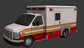 2007款福特E-350救护车 - 2007 Ford E-350 Ambulance 3D model-68