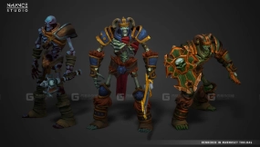 【UE】模块化幻想风格化骷髅战士英雄  Modular Fantasy Stylized Skeleton Warrior Hero