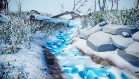 【UE】风格化冬日森林  Stylized Winter Forest