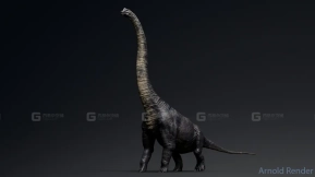【UE】腕龙模型资产  Brachiosaurus Sauropod