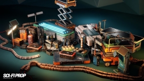 【UE】科幻道具资源包vol1  Sci-Fi Props Vol01