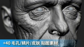 人物皮肤材质贴图 Flippednormals – Skin Kit