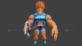 风格化狮子战士角色-Stylized Lion Warrior Character