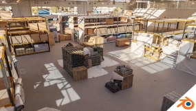 阿特拉斯超级仓库（使命召唤19）UE5.6与Blender版本 Atlas Superstore (MW 19) [UE 5.6 + Blender]