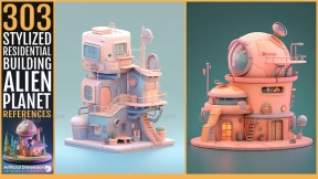 303 外星行星上的风格化住宅建筑 - 303 Stylized residential building in Alien Planet
