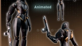 女式外骨骼装甲+手臂V2-V5-Girl Exo Armor + Arm V2 - V5