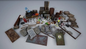 【UE】碎石瓦砾垃圾包  Rubble Debris Trash Pack