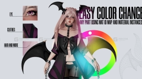 【UE】女性卡通角色魅魔露西娅  Succubus Lucia