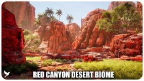 【UE5.1】红峡谷沙漠生物群系 Red Canyon Desert Biome