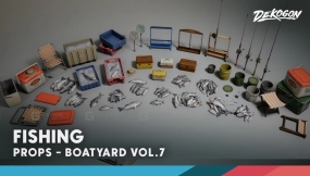 【UE】船厂第七卷 - 钓鱼（Nanite与低多边形）  Boatyard VOL.7 - Fishing (Nanite and Low Poly)
