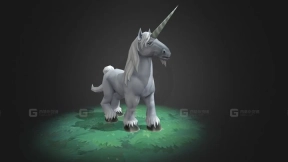 动画独角兽角色 - Unicorn animated character