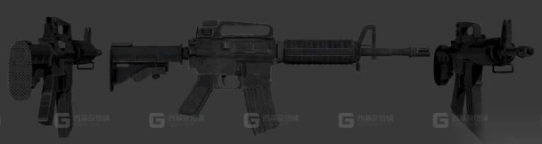 M4卡宾枪-M4 3D model