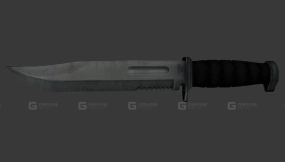 战斗刀 3D模型-3 - Combat knife 3D model-3