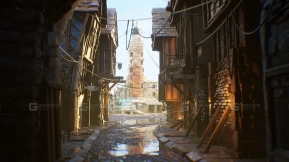 【UE】中世纪城镇街道环境套件  Medieval Town Street Environment Kit